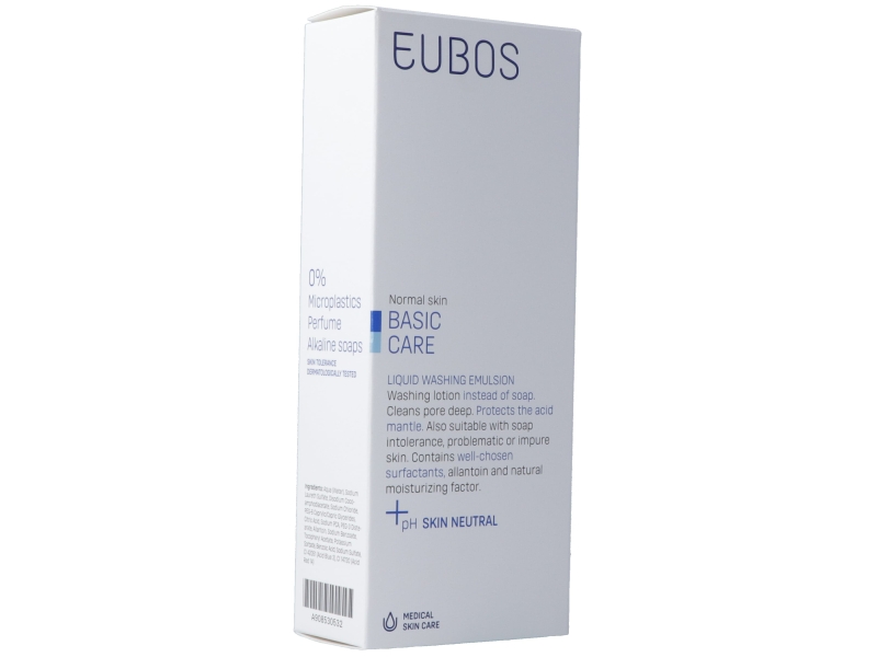 EUBOS Seife liquide unparfümiert blau 200 ml