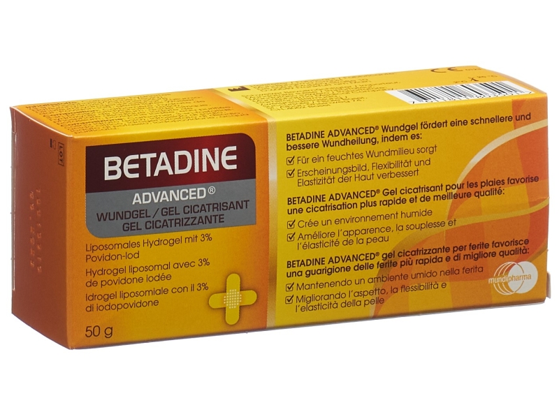 BETADINE Advanced gel cicatrisant tb 50 g