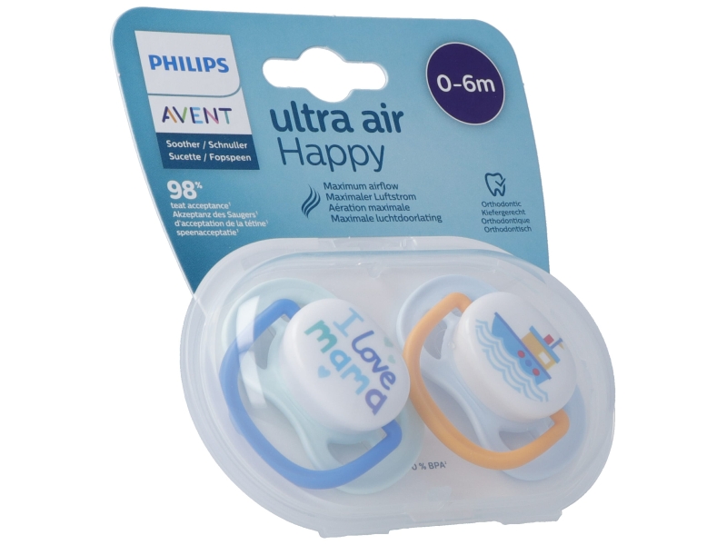 AVENT PHILIPS ultra air co 0-6m garç mam/bat 2 pce