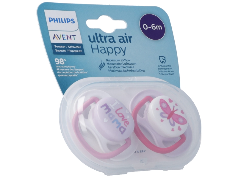 AVENT PHILIPS ultra air co 0-6m fil ma/papil 2 pce