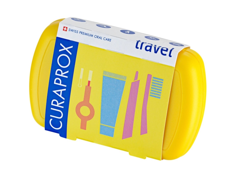 CURAPROX travel set jaune