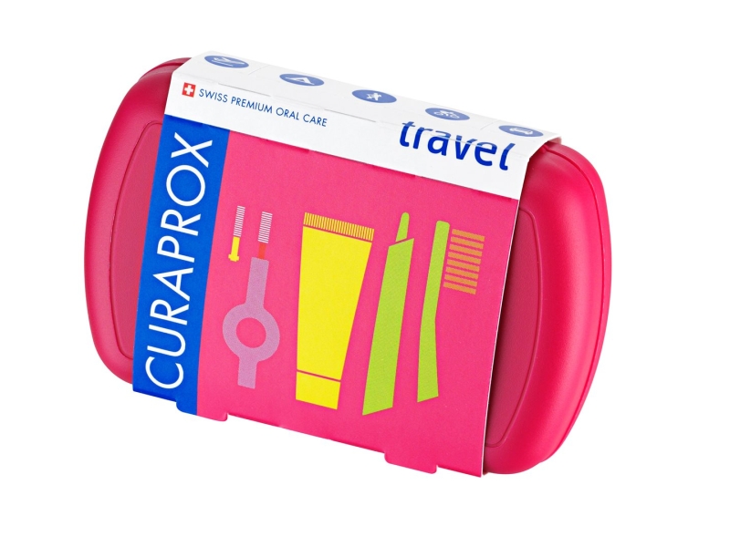 CURAPROX travel set magenta