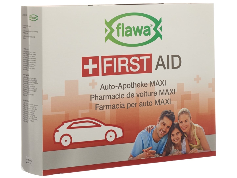 FLAWA pharmacie pour la voiture maxi bag rouge
