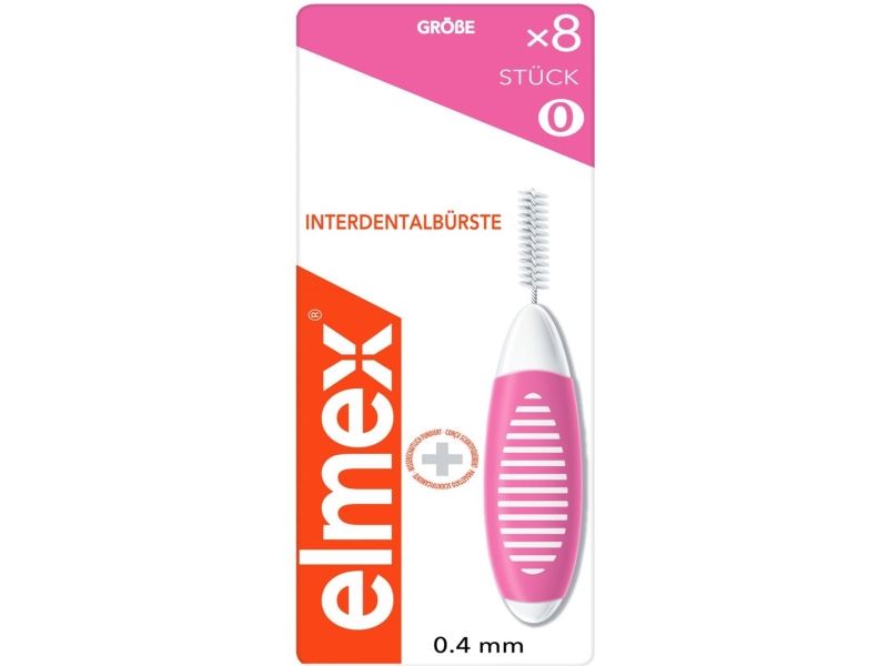 ELMEX Brossette interdentaire 0.4mm rose 8 pce