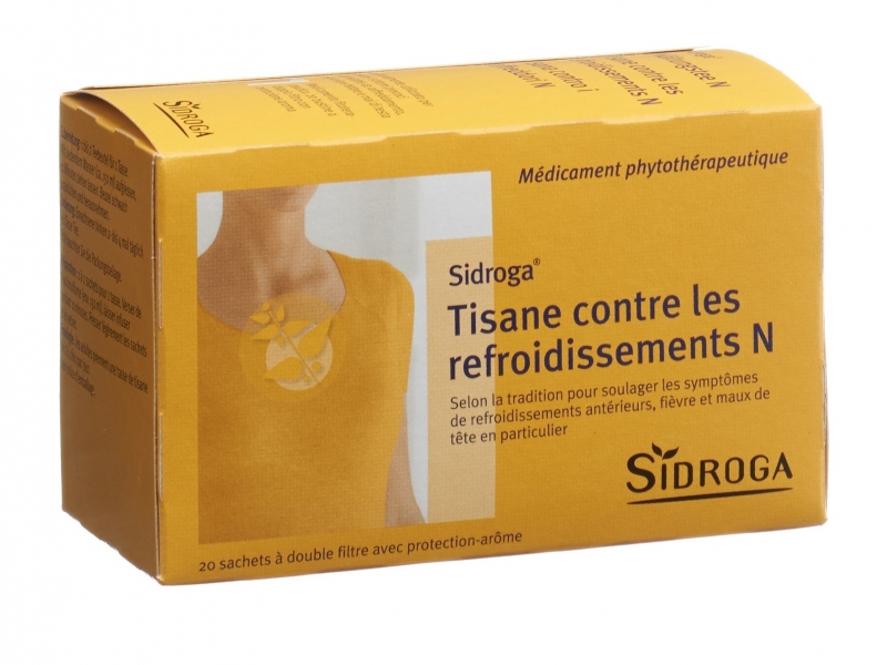 SIDROG Tisane contre les refroidissements N 20 sachets 2 g