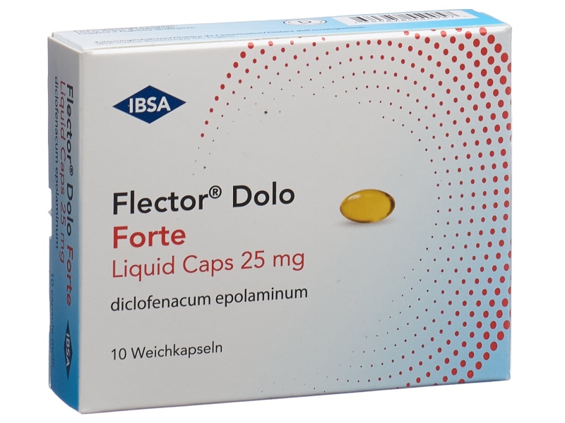 FLECTOR Dolo Forte Liquid Caps 25 mg 10 pce