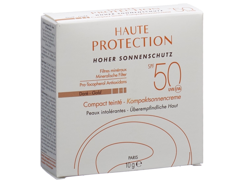 AVENE Solaire peaux intolérantes compact teinté SPF50 10g