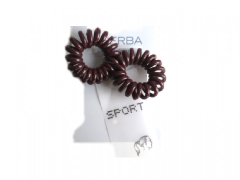 HERBA élastique 3.8cm petit marron 2 pièces