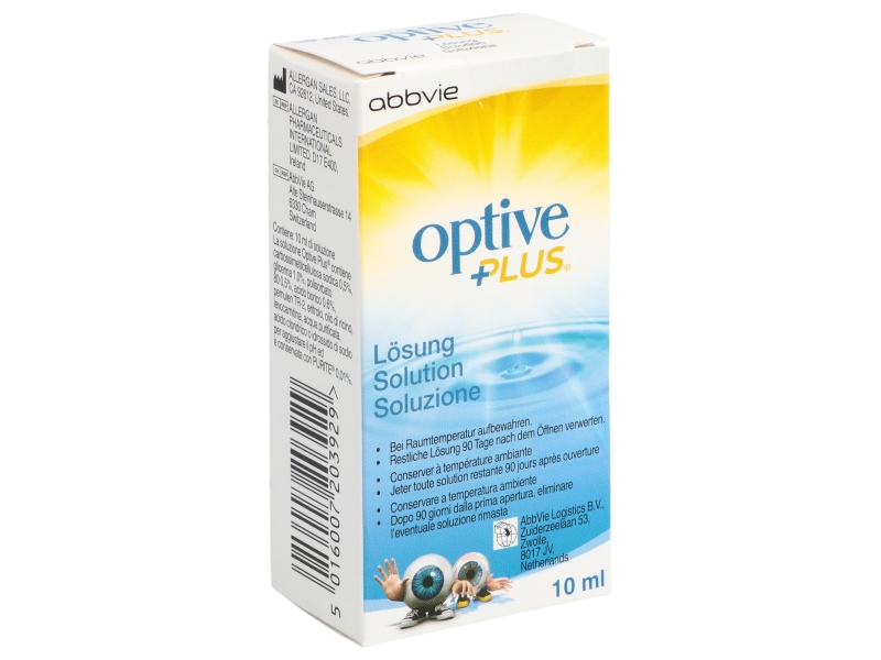 OPTIVE Plus gouttes ophtalmiques triple action 10 ml